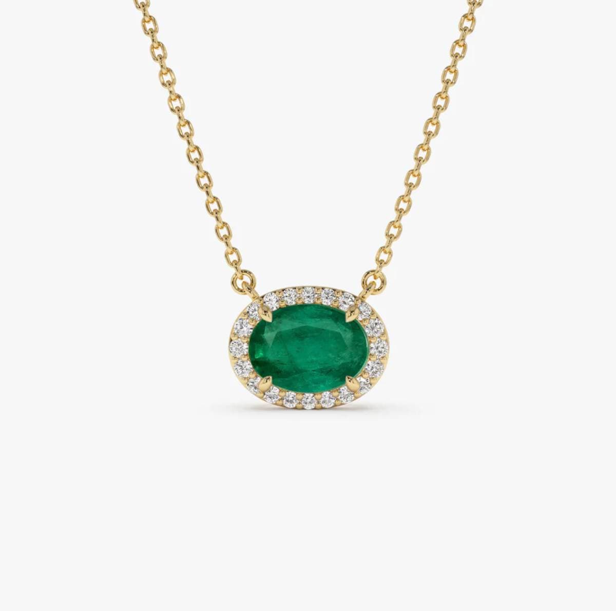 Oval Emerald Pendant